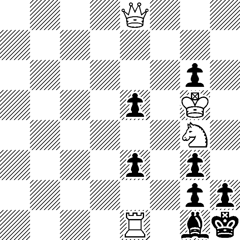 4Q3/8/6p1/4p1K1/6N1/4p1p1/6pp/4R1bk