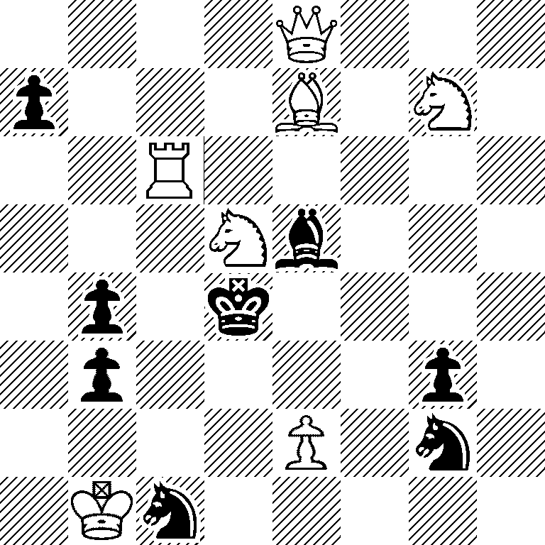 4Q3/p3B1N1/2R5/3Nb3/1p1k4/1p4p1/4P1n1/1Kn5