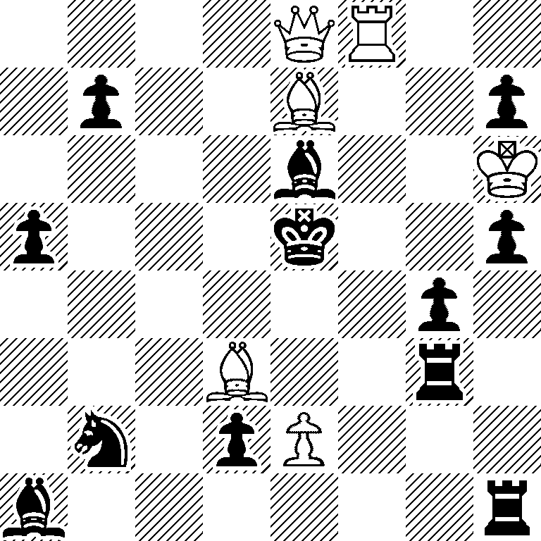 4QR2/1p2B2p/4b2K/p3k2p/6p1/3B2r1/1n1pP3/b6r