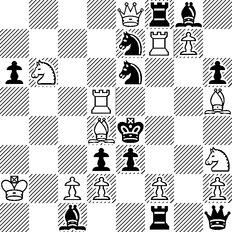 4Qrb1/4nRP1/pN2n2p/3R3B/3Bk3/3pp2N/K1PP1P1P/2b2r1q