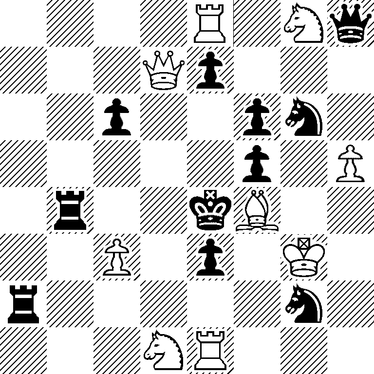 4R1Nq/3Qp3/2p2pn1/5p1P/1r2kB2/2P1p1K1/r5n1/3NR3