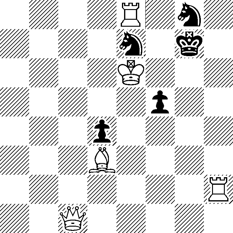 4R1n1/4n1k1/4K3/5p2/3p4/3B4/7R/2Q5