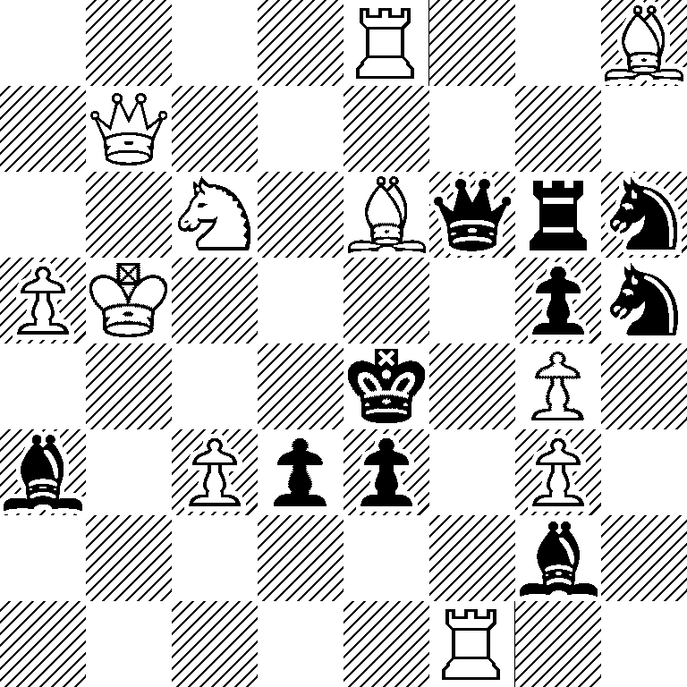 4R2B/1Q6/2N1Bqrn/PK4pn/4k1P1/b1Ppp1P1/6b1/5R2