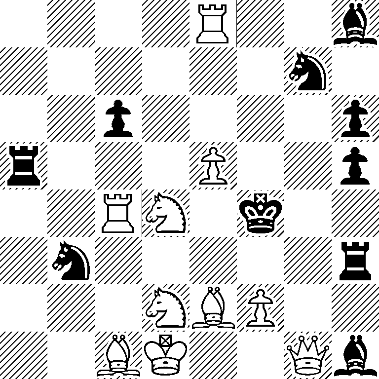 4R2b/6n1/2p4p/r3P2p/2RN1k2/1n5r/3NBP2/2BK2Qb