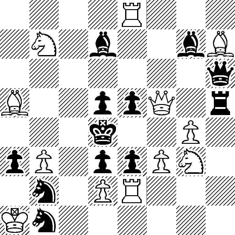 4R3/1N1b2bB/7q/B2ppQ1r/3k2P1/pP1ppPN1/1n1PR3/Kn6