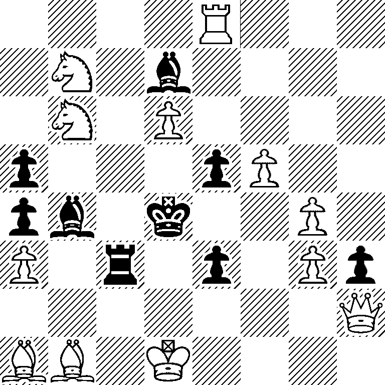 4R3/1N1b4/1N1P4/p3pP2/pb1k2P1/P1r1p1Pp/7Q/BB1K4