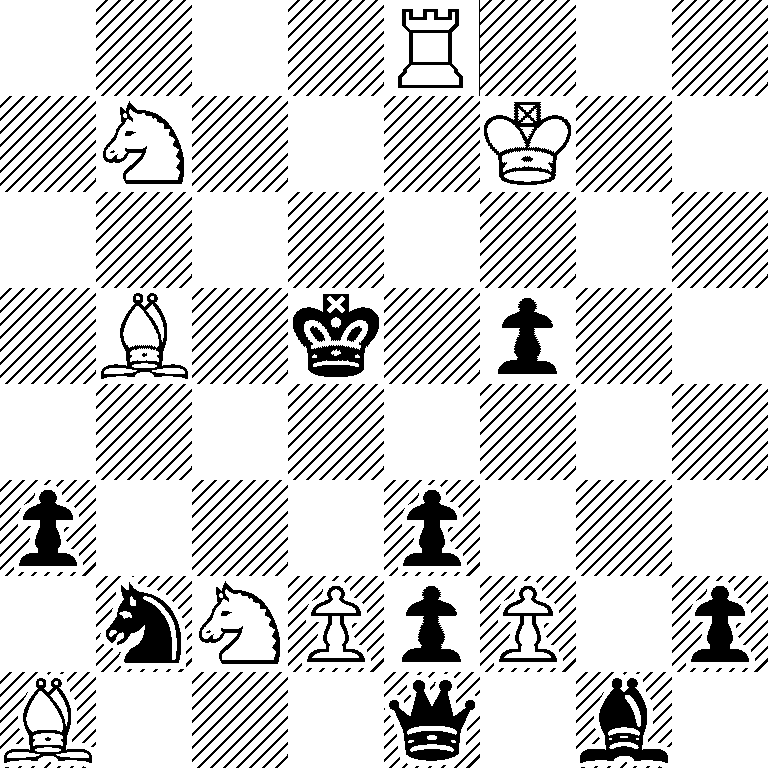 4R3/1N3K2/8/1B1k1p2/8/p3p3/1nNPpP1p/B3q1b1