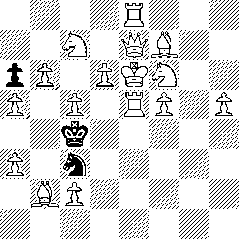 4R3/2N1QB2/pP1PKN2/P1P1RP1P/2k5/P1n5/1BP5/8