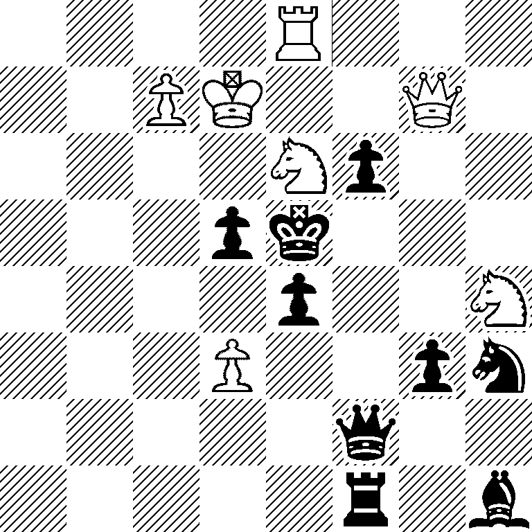 4R3/2PK2Q1/4Np2/3pk3/4p2N/3P2pn/5q2/5r1b