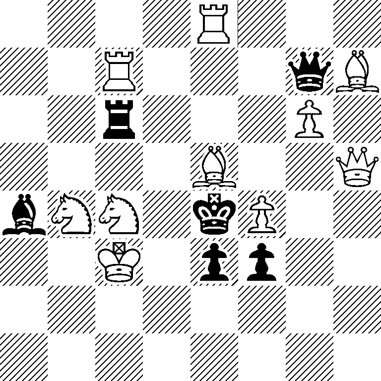 4R3/2R3qB/2r3P1/4B2Q/bNN1kP2/2K1pp2/8/8