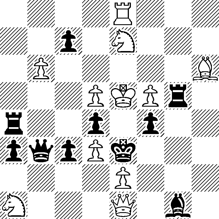 4R3/2p1N3/1P5B/3PKPr1/r2p1p2/pqpPk3/4P3/N3Q1b1