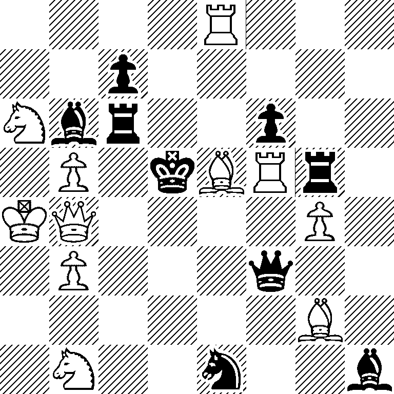 4R3/2p5/Nbr2p2/1P1kBRr1/KQ4P1/1P3q2/6B1/1N2n2b