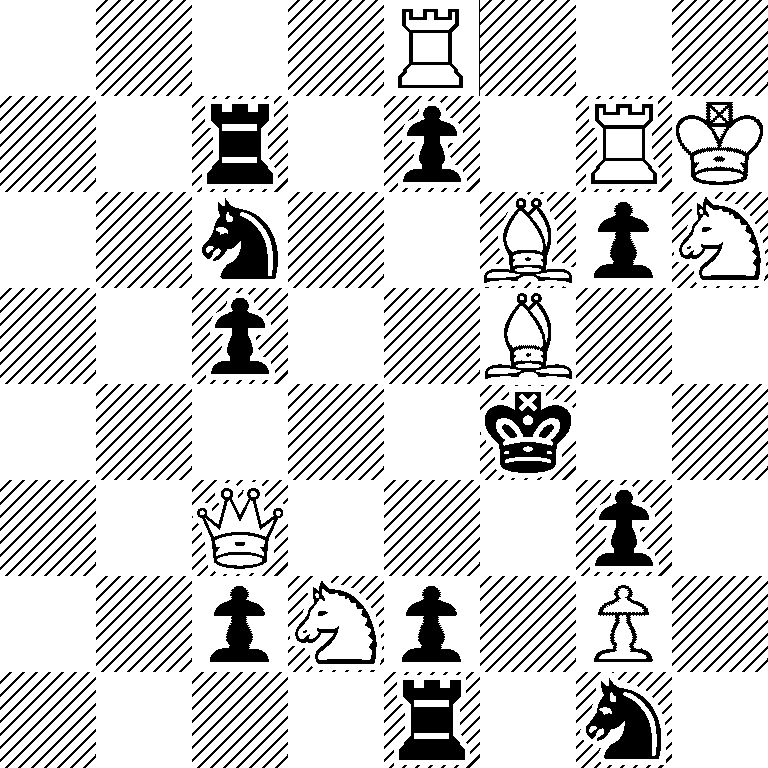 4R3/2r1p1RK/2n2BpN/2p2B2/5k2/2Q3p1/2pNp1P1/4r1n1