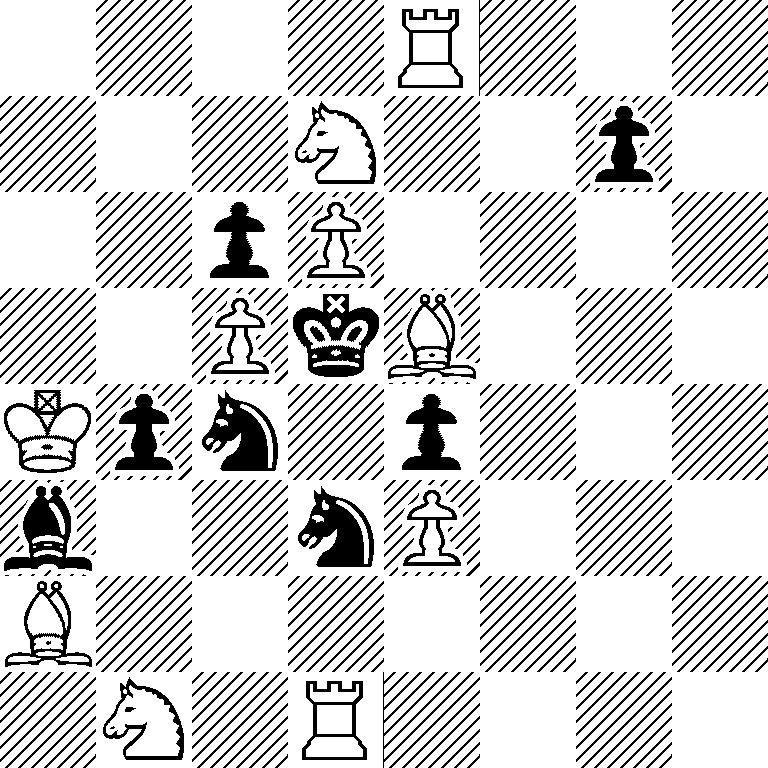 4R3/3N2p1/2pP4/2PkB3/Kpn1p3/b2nP3/B7/1N1R4