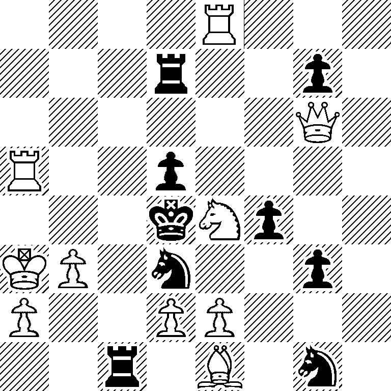 4R3/3r2p1/6Q1/R2p4/3kNp2/KP1n2p1/P2PP3/2r1B1n1