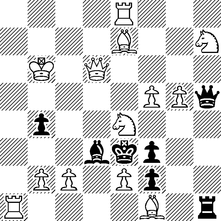 4R3/4B2N/1K1Q4/5PPq/1p2N3/3bkp2/1PP1Pp2/R4B1r