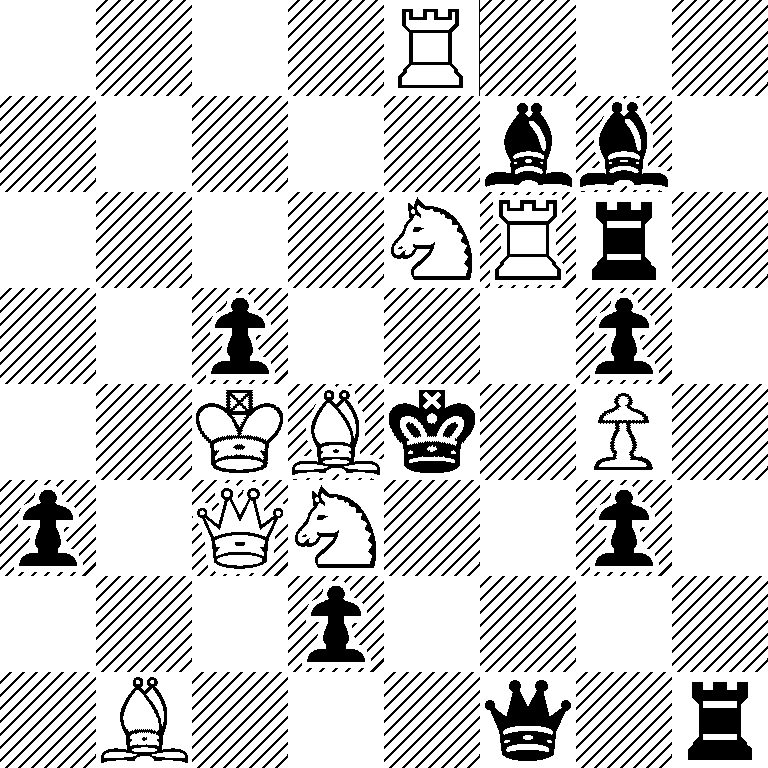 4R3/5bb1/4NRr1/2p3p1/2KBk1P1/p1QN2p1/3p4/1B3q1r