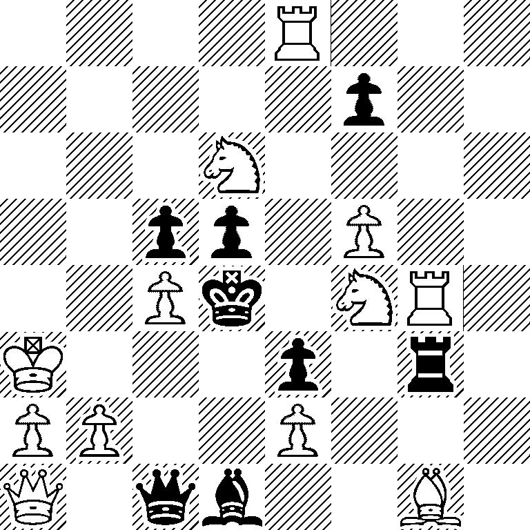 4R3/5p2/3N4/2pp1P2/2Pk1NR1/K3p1r1/PP2P3/Q1qb2B1