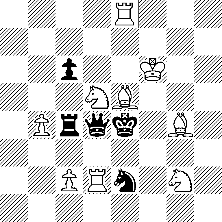 4R3/8/2p2K2/3NB3/1Prqk1B1/8/2PRn1N1/8