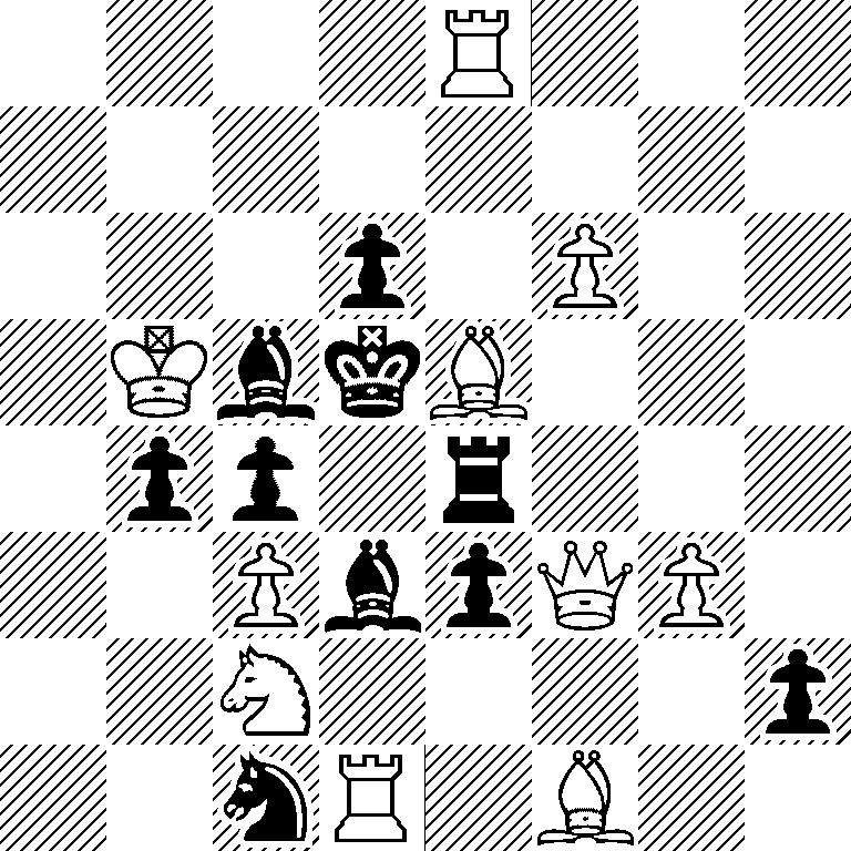 4R3/8/3p1P2/1KbkB3/1pp1r3/2PbpQP1/2N4p/2nR1B2