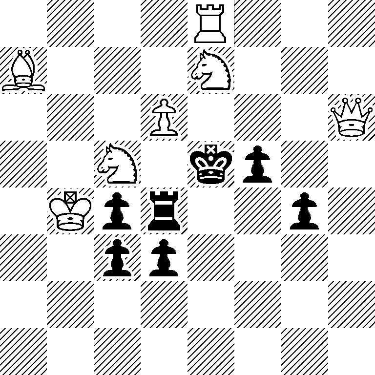 4R3/B3N3/3P3Q/2N1kp2/1Kpr2p1/2pp4/8/8