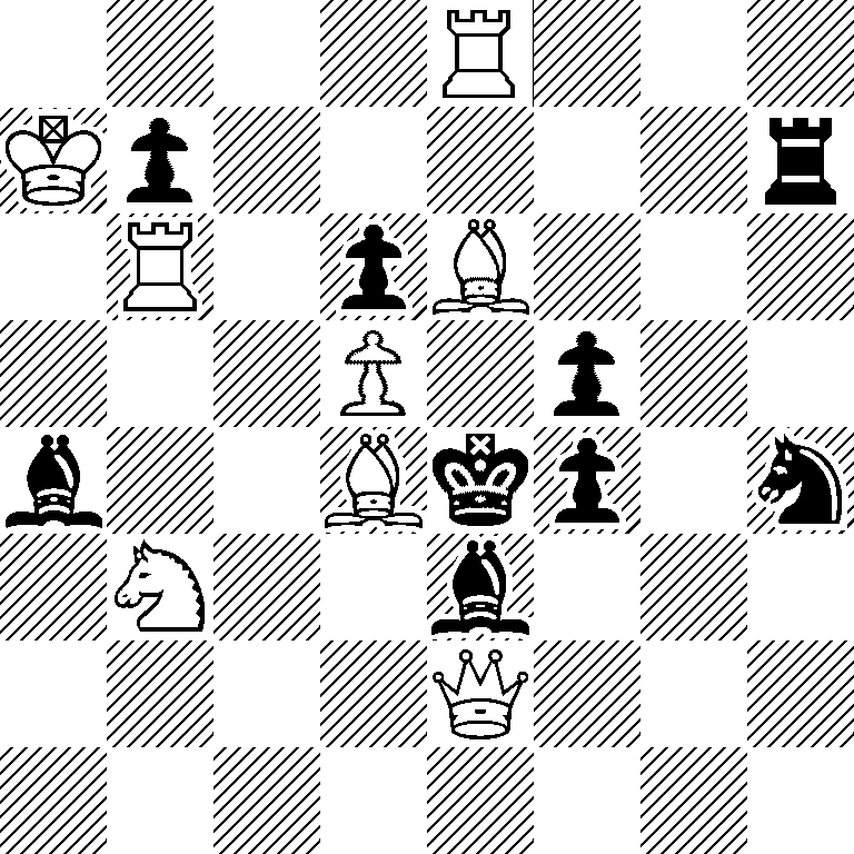 4R3/Kp5r/1R1pB3/3P1p2/b2Bkp1n/1N2b3/4Q3/8