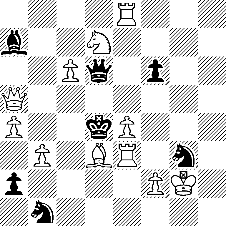 4R3/b2N4/2Pq1p2/Q7/P2kP3/1P1BR1n1/p4PK1/1n6