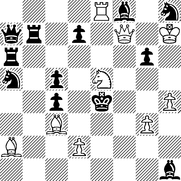 4Rb1n/qr1p1Q1K/r5p1/n1p1N3/2p1k2P/2B3P1/B2P4/7b