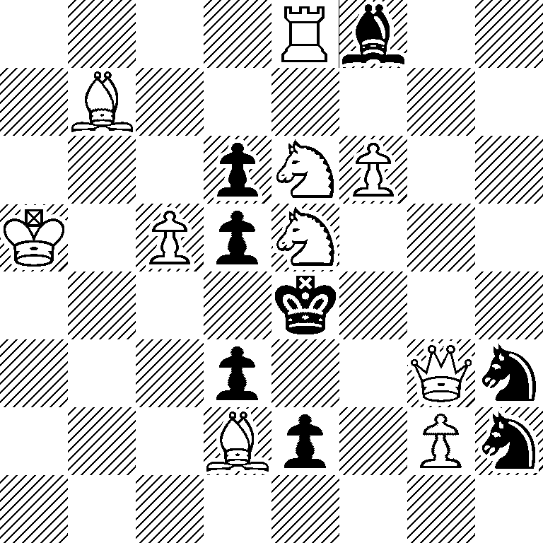 4Rb2/1B6/3pNP2/K1PpN3/4k3/3p2Qn/3Bp1Pn/8