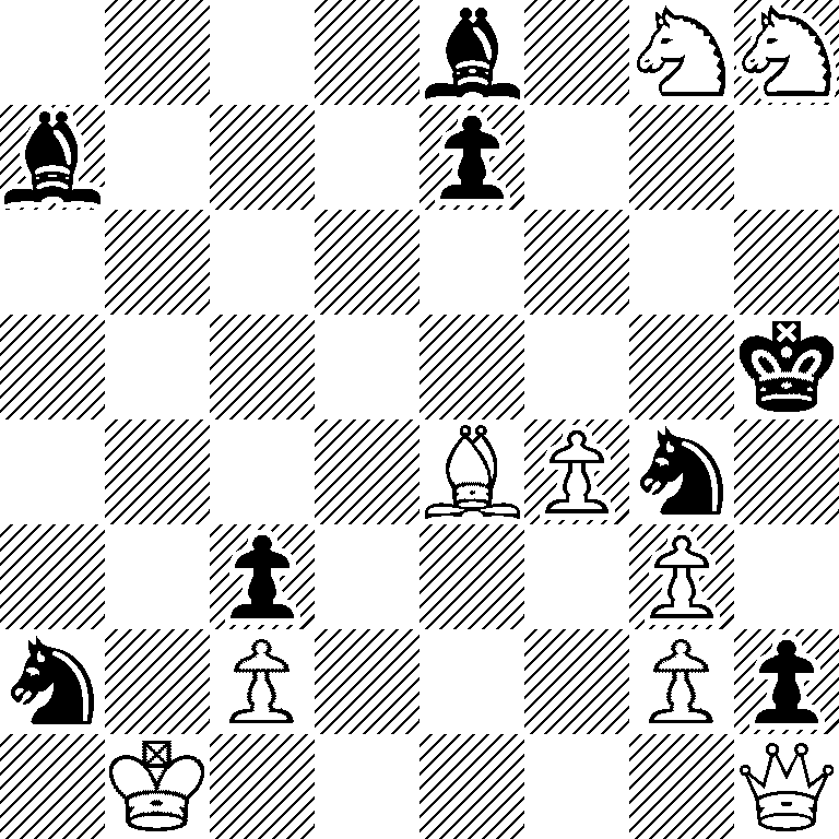 4b1NN/b3p3/8/7k/4BPn1/2p3P1/n1P3Pp/1K5Q