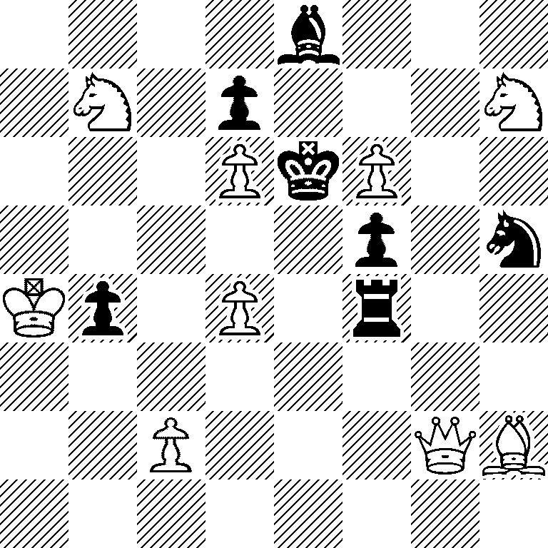 4b3/1N1p3N/3PkP2/5p1n/Kp1P1r2/8/2P3QB/8