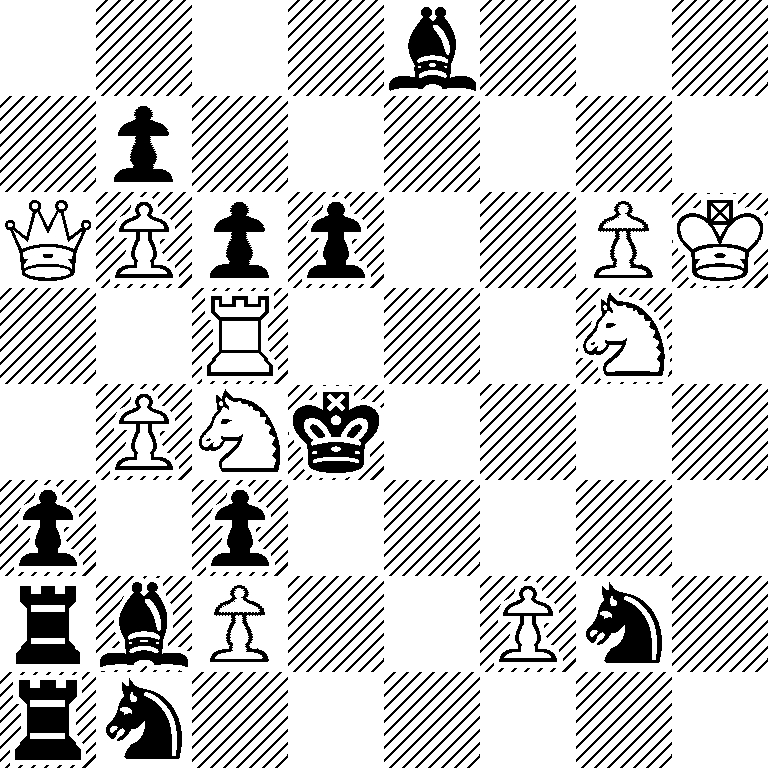 4b3/1p6/QPpp2PK/2R3N1/1PNk4/p1p5/rbP2Pn1/rn6