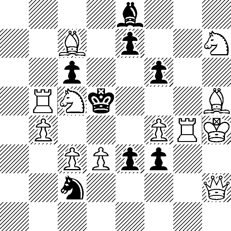 4b3/2B1p2N/2p2p2/1RNk3B/1P3PRK/2PPpp2/2n4Q/8