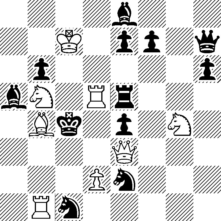 4b3/2K1pp1q/1p5p/bN1Rr3/1Bk1p1N1/4Q3/3Pn3/1Rn5