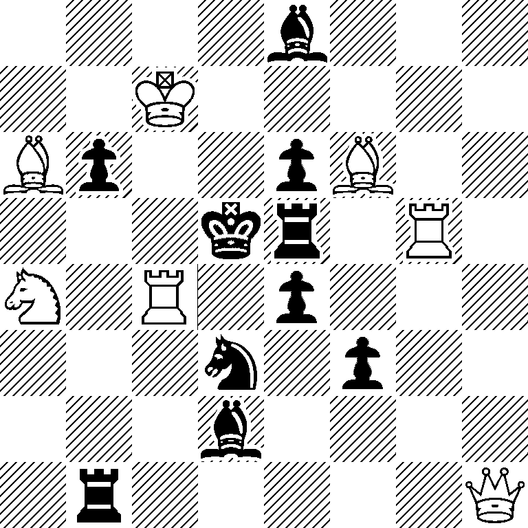 4b3/2K5/Bp2pB2/3kr1R1/N1R1p3/3n1p2/3b4/1r5Q