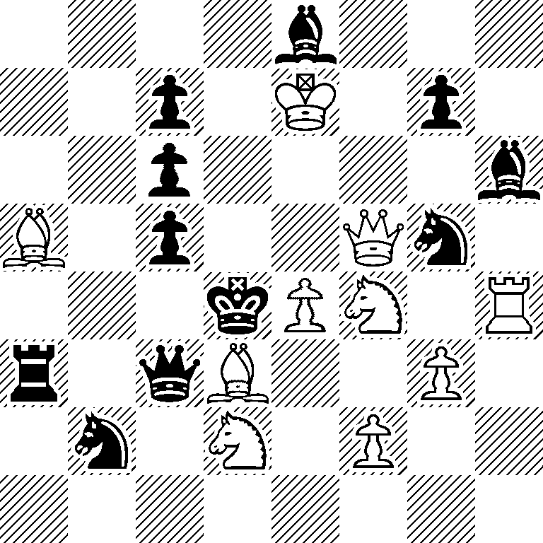 4b3/2p1K1p1/2p4b/B1p2Qn1/3kPN1R/r1qB2P1/1n1N1P2/8