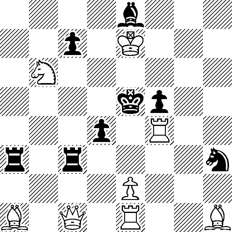 4b3/2p1K3/1N6/4kp2/3p1R2/r1r4n/4P3/B1Q1R2B