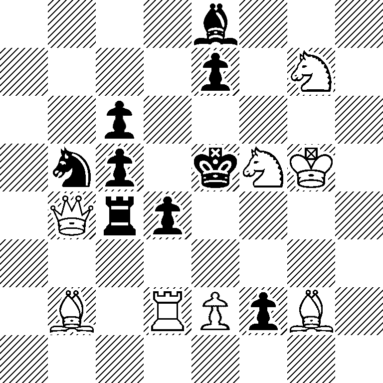 4b3/4p1N1/2p5/1np1kNK1/1Qrp4/8/1B1RPpB1/8