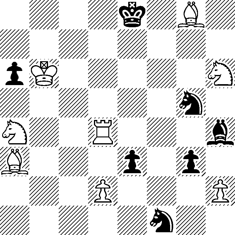 4k1B1/8/pK5N/6n1/N2R3b/B3p1p1/3P3P/5n2