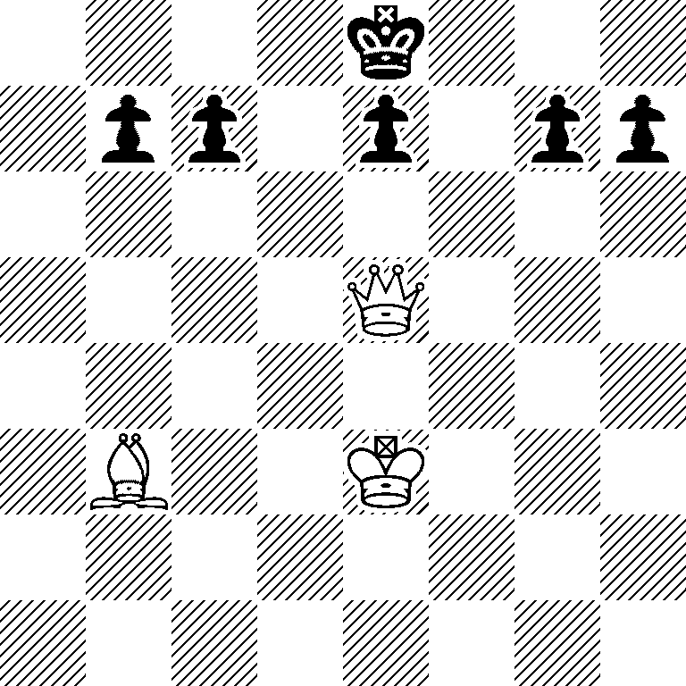 4k3/1pp1p1pp/8/4Q3/8/1B2K3/8/8