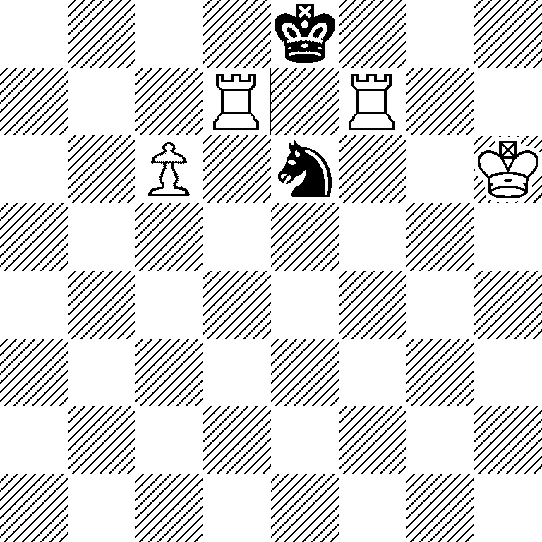 4k3/3R1R2/2P1n2K/8/8/8/8/8