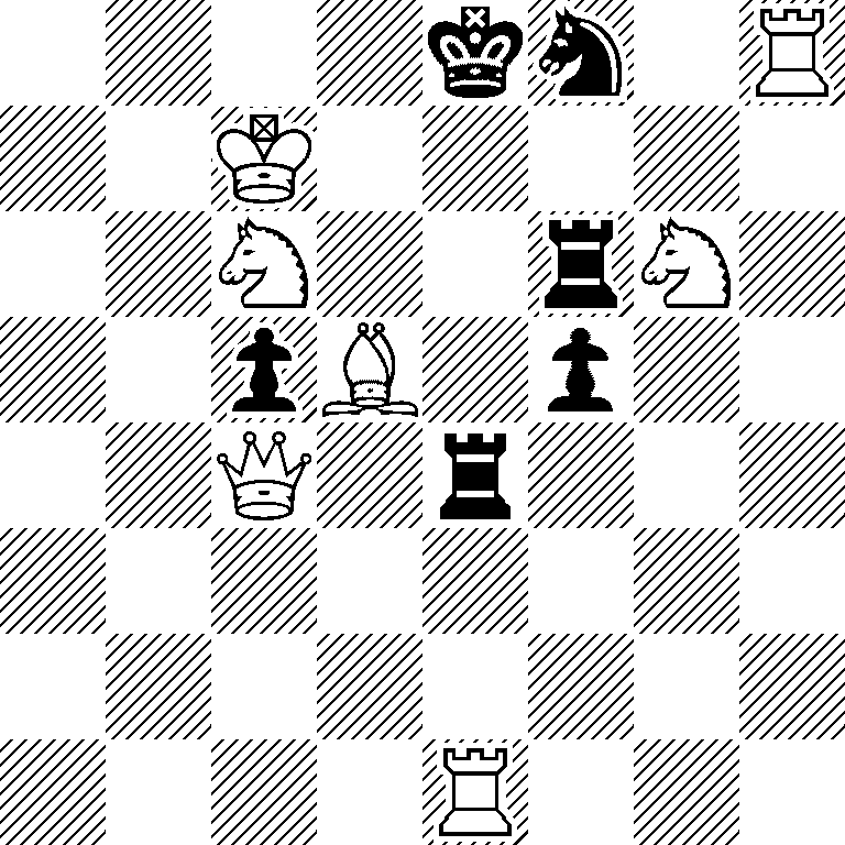 4kn1R/2K5/2N2rN1/2pB1p2/2Q1r3/8/8/4R3