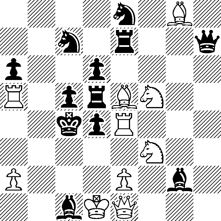 4n1B1/2n1r2q/p2p4/R1prBN2/2kpR3/5N2/P3P1b1/2bKQ3