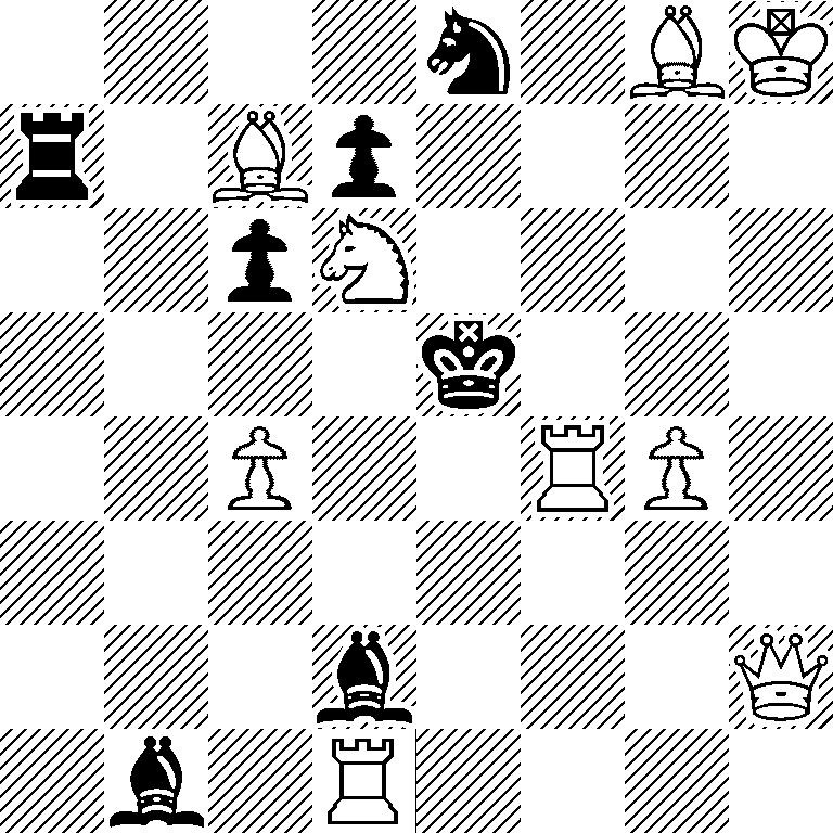 4n1BK/r1Bp4/2pN4/4k3/2P2RP1/8/3b3Q/1b1R4