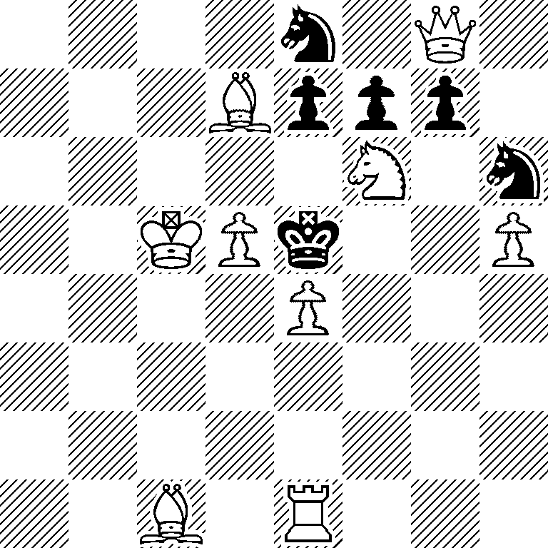 4n1Q1/3Bppp1/5N1n/2KPk2P/4P3/8/8/2B1R3