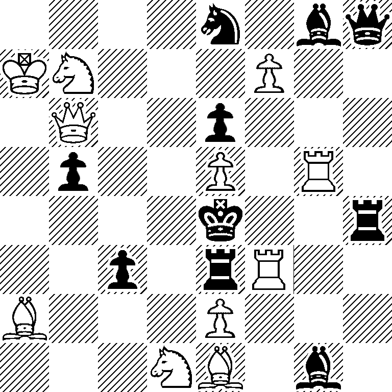 4n1bq/KN3P2/1Q2p3/1p2P1R1/4k2r/2p1rR2/B3P3/3NB1b1