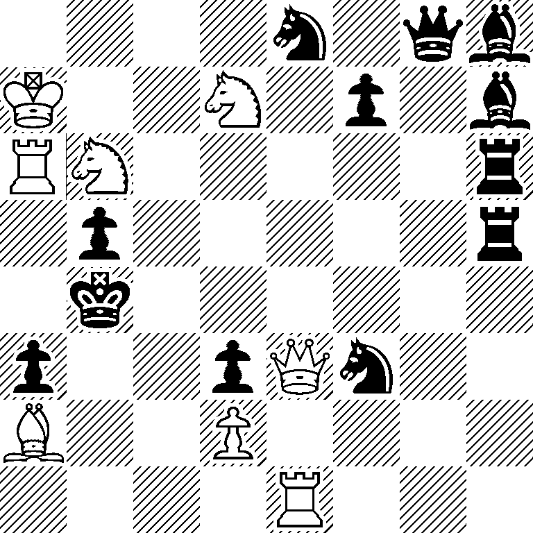 4n1qb/K2N1p1b/RN5r/1p5r/1k6/p2pQn2/B2P4/4R3