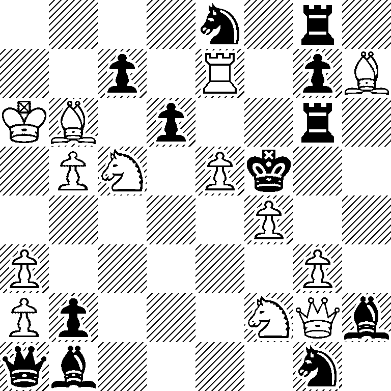 4n1r1/2p1R1pB/KB1p2r1/1PN1Pk2/5P2/P5P1/Pp3NQb/qb4n1