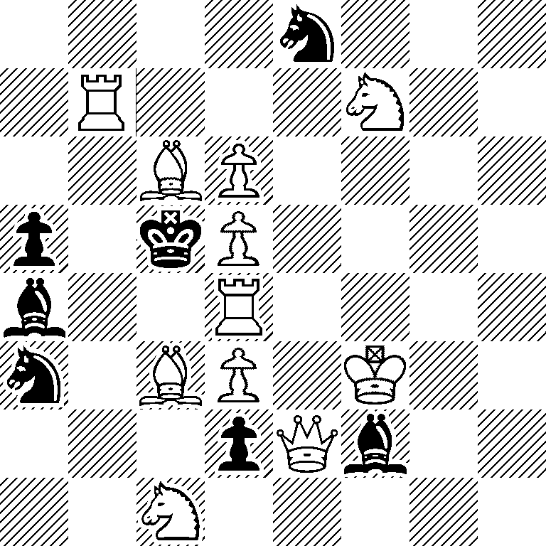 4n3/1R3N2/2BP4/p1kP4/b2R4/n1BP1K2/3pQb2/2N5