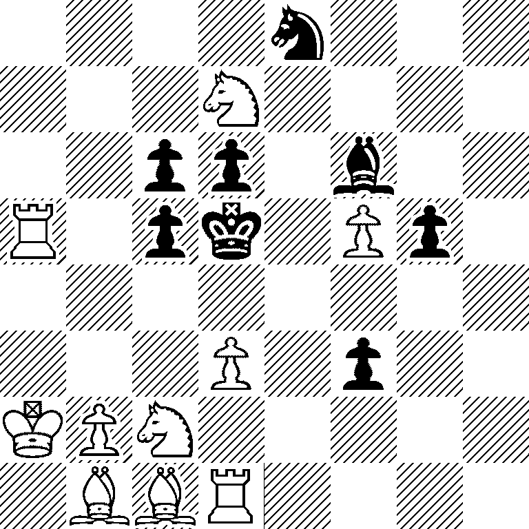 4n3/3N4/2pp1b2/R1pk1Pp1/8/3P1p2/KPN5/1BBR4